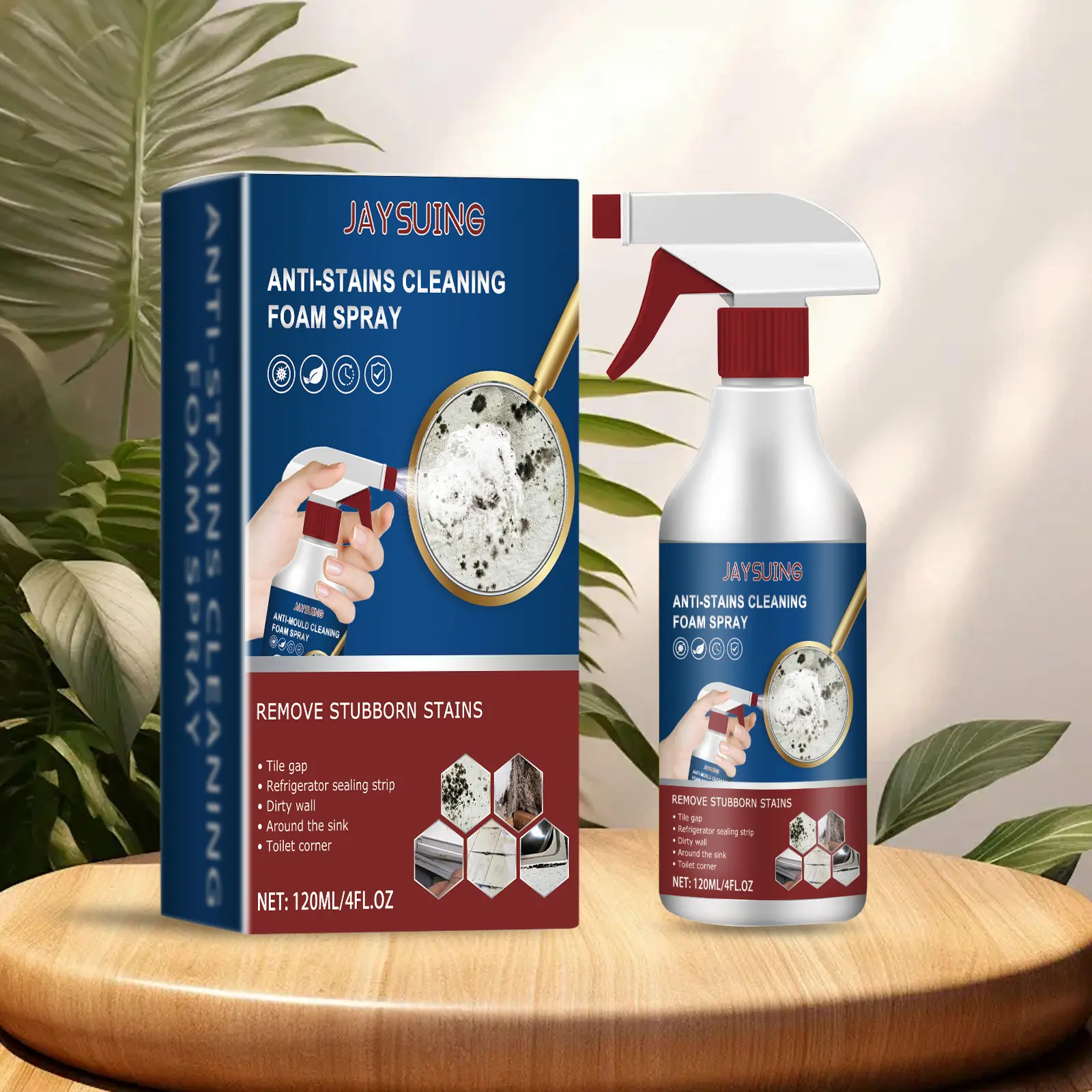 Foaming Bathroom Cleaner Spray for Tile Grout, Sinks, Toilet Corners and Bathroom Walls, Soap Residue, Scale Marks and Daily Surface Cleaning