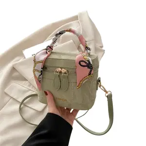Womens Square Crossbody Shoulder Bag Korean Style Adjustable Plain Purse Cute Lightweight Athletic Small Everyday Casual Messenger Shopping Travel
