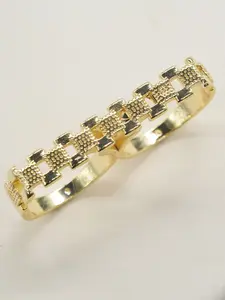 Elegant Geometric Chain Ring for Men & Women, Chunky Band Rings, Durable Copper Alloy Material, Perfect Gift for All Occasions, Stylish Jewelry Accessory, Statement Multi Ring