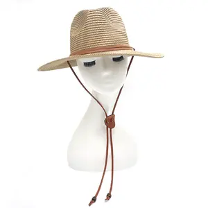 Summer Straw Hat Korean Velvet Rope Panama Hat Men and Women Denim Sunshade Sunscreen Hats