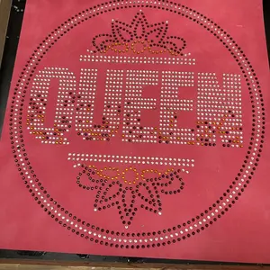 Queen -  Rhinestone Template on Magic Flock