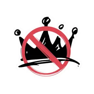 No Kings Stickers, Vinyl Decal, Laptop, Water Bottle Sticker, Political Statement, Protest, Resist