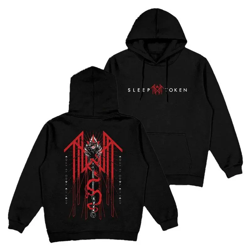 Sleep Token Double Sides Hoodie, Reaper Angel Hoodie, Vintage TRIDENT Hoodie, Sleep Token Tour Merch, Gifts For Fan Men Women