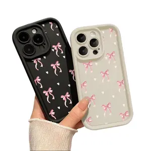 Coquette Bow iPhone Case| Cute Aesthetic Ribbon Phone Case for iPhone 17 Pro Max / 16 / 15 / 14 / 13 / 12 / 11  – Soft Girl Trend Cover