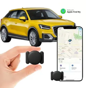 mini GPS Tracker for Vehicles-with Weatherproof Magnetic Case - No Monthly Fee - Works with Apple Find My (iOS Only) -Car Tracking Devices Travel Gadgets Portable