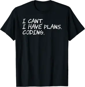 Coding Plans Javascript Software Developer Frontend Engineer T-Shirt - Winniekemo Shop 32B0BRN6NPX5