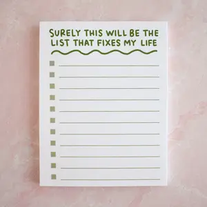 This List Will Fix My Life Notepad