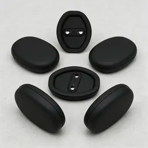 6pcs  Full Car Door Lock Protection Pad - Thick Universal Rubber Sleeve, Anti-Collision Shock Absorber for Auto Care