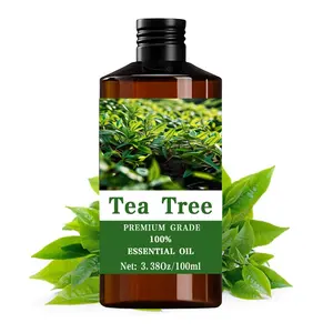 Tea Tree Essential Oil 100ML, 100% Pure Care Grade, Hair & Skin Care, Massage, Diffuser Humidifier, Natural Scent, Long-Lasting Moisturizing
