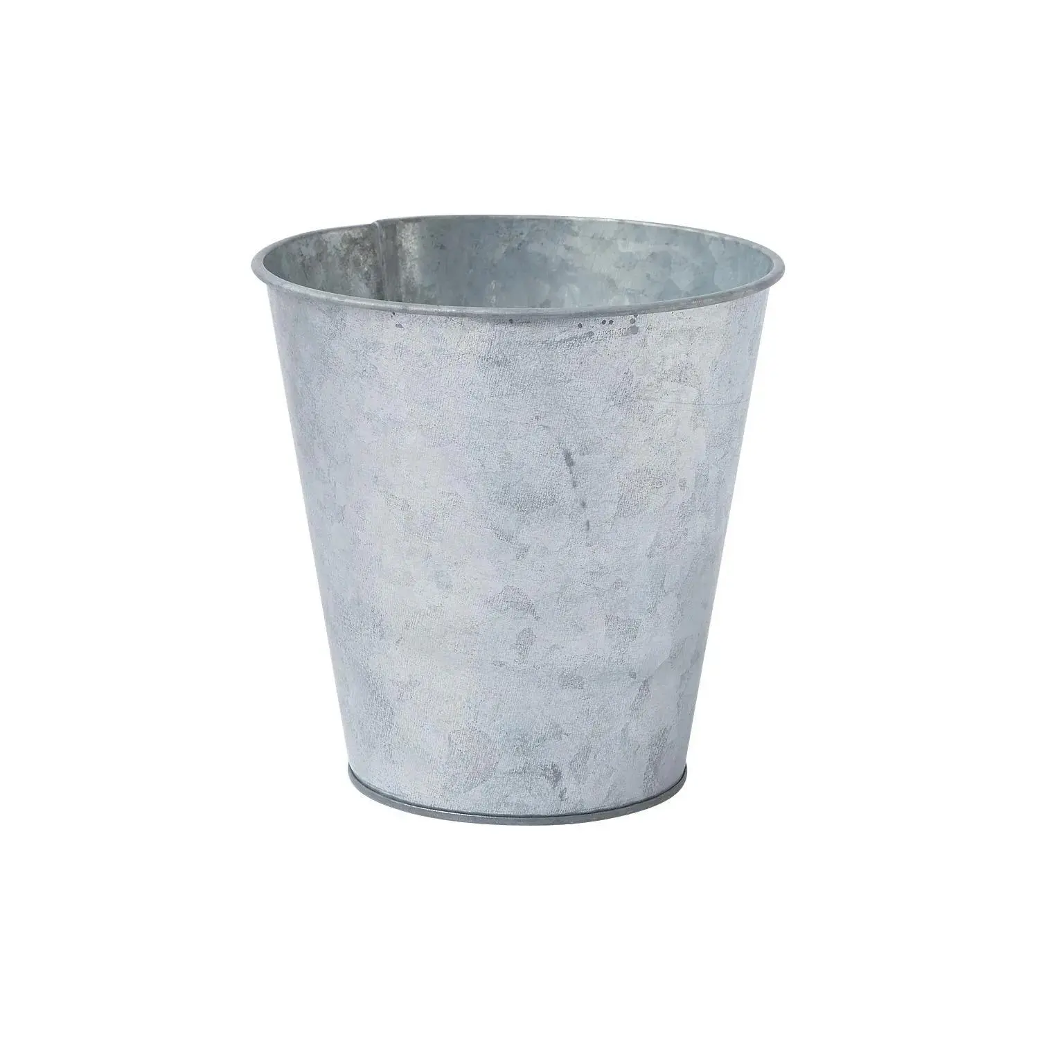 6-Pack Medium Galvanized Metal Flower Pots (5.5x5.25in) - Home & Bathroom Supplies, Garden Planter for Wedding Centerpieces, DIY Decor