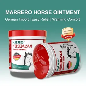 Marrero Horse Ointment German Import Easy Relief Warming Comfort Soothing Pain Relief with Horse Chestnut & Arnica Montana Organic Nourishing Extra Strength Warming Massage Gel Joint & Muscle Support