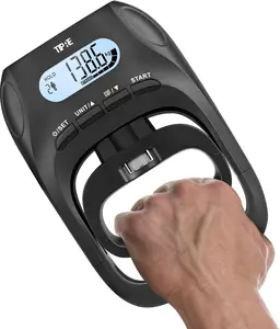 shopgoods Grip Strength Tester 396lbs/180kg Hand Dynamometer with LCD Display & Adjustable Handle for Sports Home School Use