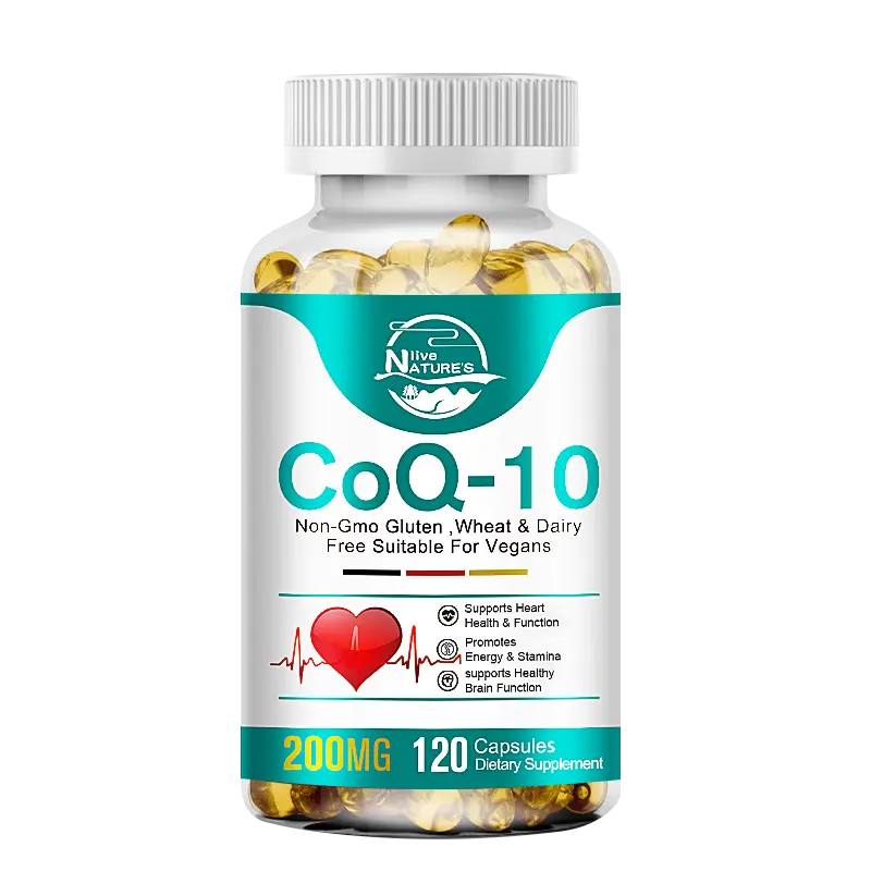 CoQ10 200mg Softgels, 3x Better Absorption, Antioxidant for Heart Health & Energy Production, Coenzyme Q10 Supplements, 1 Month Supply, 120 Count