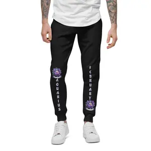 Aquarius February Zodiac Sign Unisex fleece sweatpants