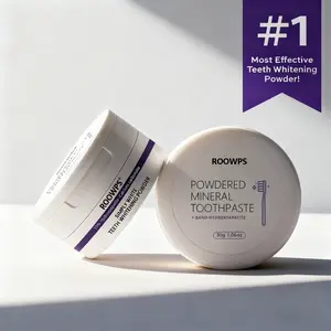 Purple Teeth Whitening Powder,Teeth Whitening Powder | Instant Whitening and Stain Removal,Teeth Whitening Powder & Vegan Powder - Peroxide-Free, Removes Stains - Daily Brightening Formula