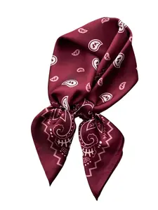 Luxury Square Scarf For Women Ladies Paceley Hijab 70*70cm Elegant Neckerchief Bandanas Soft Stain Faux Silk Scarves Shawl Warps Paisley Print Scarf