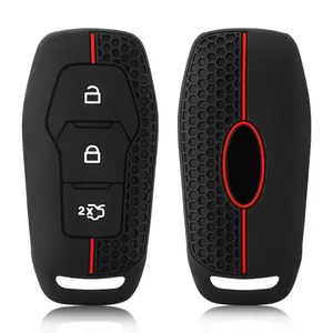 For Ford Focus 4 ST Mondeo 5 MK5 Mustang F-150 Explorer Edge Fiesta Kuga MK3 4 Silicone Car Key Case Cover Shell Accessories