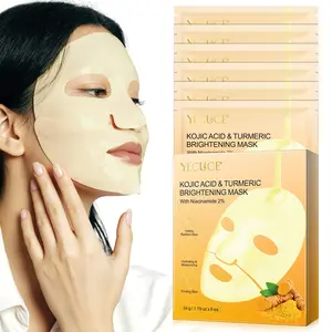 YECUCE KOJIC ACID & TURMERIC BRIGHTENING MASK,Mild moisturizing formula, facial nourishing skincare, suitable for all skin types