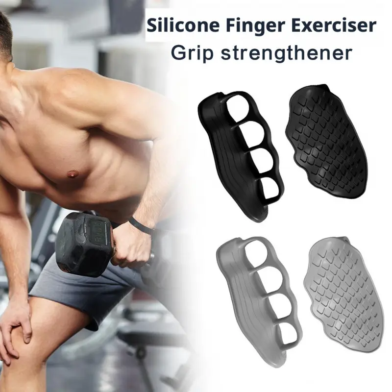 Silicone fitness grips for weightlifting, non-slip hand protection grips suitable for both men and women, durable weightlifting grips, exercise grips, dumbbell grips, palm protection for training, Exerciser, Strengthener, Fitness Workout Accessories