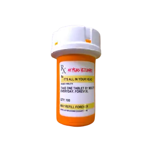 It's All In Your Head Pill Bottle (Stress Ball)