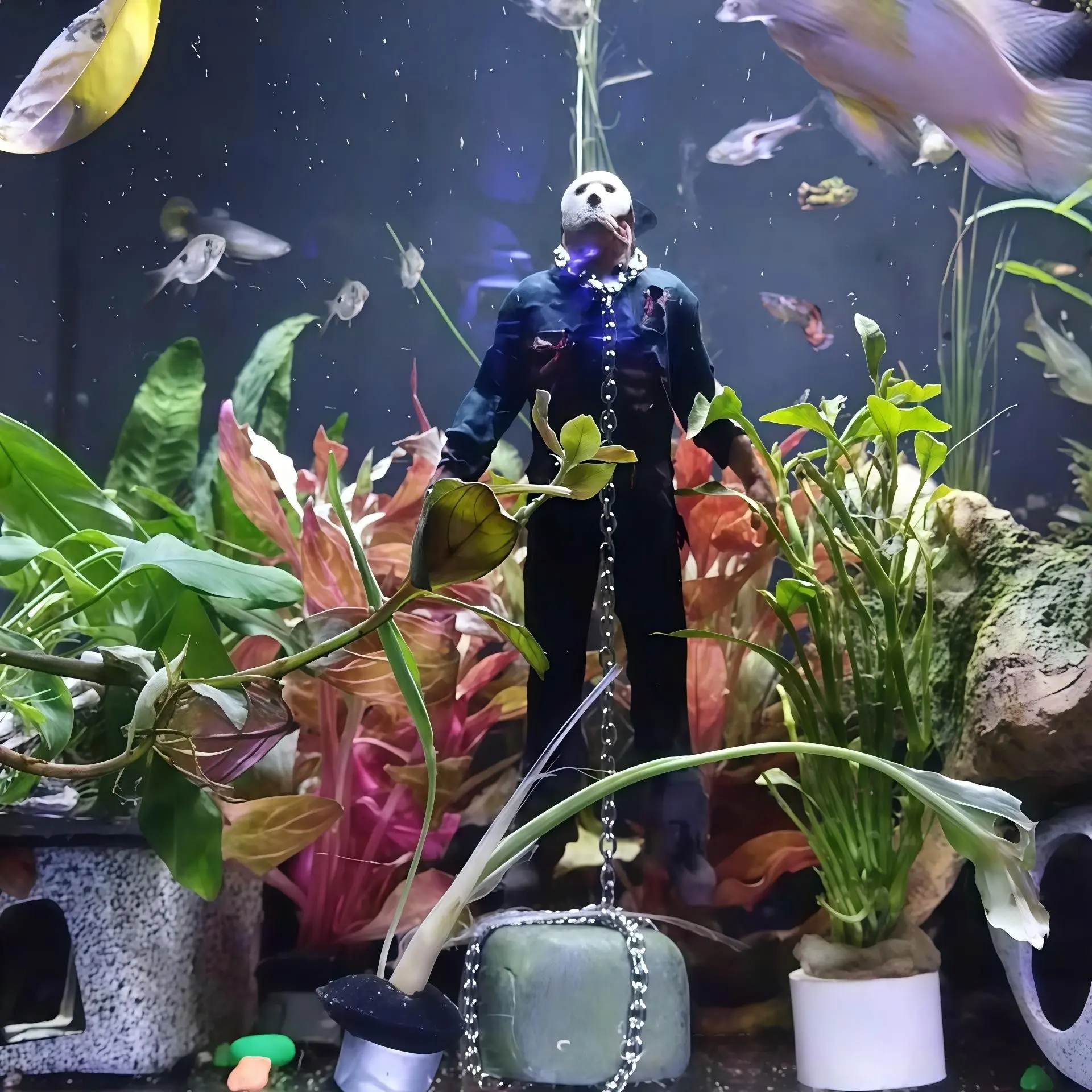 batman fish tank accessories Moto-Tank Vehicle Bane vs Batman Set 36817 Cove Toy House Arrange each feature for the perfect look and display your creation in the home or workplace for all to enjoy.This home decor aquarium comes with fun functions LEGO - Icons Tropical Aquarium