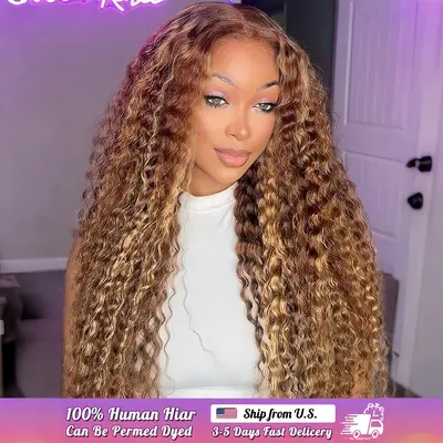 Honey Blonde Wig Lace Front Wigs Denver Hair Extensions Human Hair - Main Image