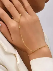 Dainty Bracelets for Women Trendy, Sterling Silver Plated Brass Link Chain Charm Bracelet Set for Women Stack Gold Plated Brass Link Bracelets Jewelry Gift for Women Elegant Jewelry Bracelet Pretty Bracelet Stackable Bracelets Beautiful Bracelets