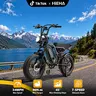 【Hieha】All-Terrain Electric Bike lFullSuspension|40+ Miles | 48V RemovableBatterylLED Headlights 20-InchAll-Terrain Fat Tires lUL2849Certified ebike|Original factory