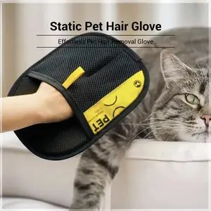 Pet Hair Removal Glove (1/2PCS), Electrostatic Reusable Lint Removal Mitt for Cats & Dogs, Upgraded Fur Remover Tool for Couch, Carpet, Car Seats