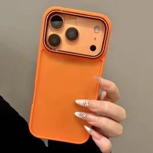 Luxury Matte Translucent Shockproof  Non-slip, fingerprint-resistant Armor Phone Case For IPhone 17 Pro Max 17 Air 17 16 15 14 13 12 11 Soft TPU Frame Hard PC Back Cover