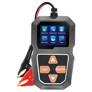 12V Car Battery Tester, Battery Load Tester Automotive 12V Alternator Starter Tester Digital Auto Battery Analyzer Charging Cranking System Tester for Car Truck Marine Motorcycle Boat