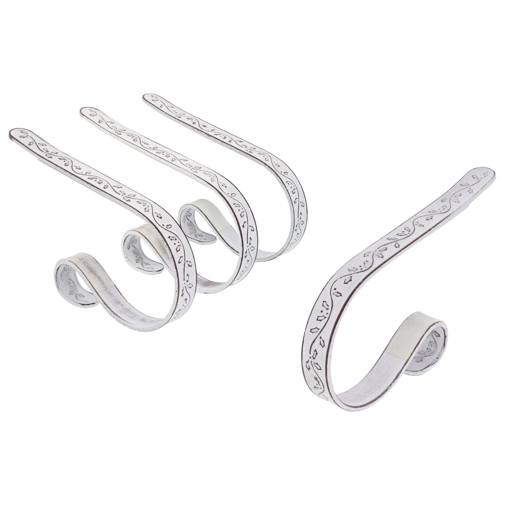 Haute Decor Set of 4 MantleClip Stocking Holders