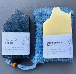 Renew & Restore Trio - 100% Plant-Based Soap Bundle (Turmeric + Charcoal + Exfoliating Saver)