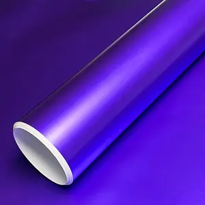 Premium Matte Satin Metallic Purple Vinyl Wrap Film Car Sticker Decal With Air Release Self Adhesive Vehicle Exterior Decoration