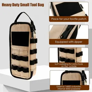 Heavy duty small tool bag, portable tool storage bag, multifunctional handbag
