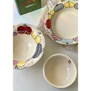 Bunny Orchard Ceramic 3-Piece Bowl & Plate Set
