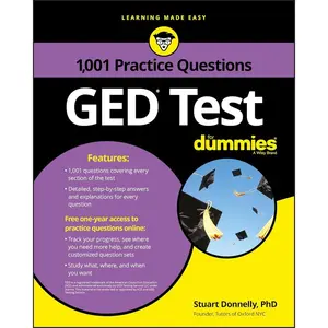 GED Test: 1,001 Practice Questions For Dummies 1st Edition