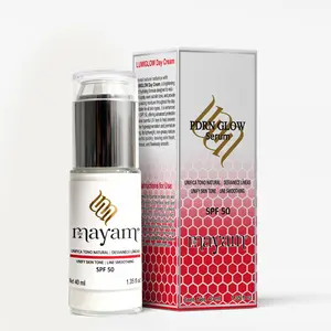 Mayam LumiGlow Brightening Day Cream SPF 50 - Dark Spot & Wrinkle Defense, Anti Aging Concentrate, Radiant Moisturizers, 40ml, Made in Mexico