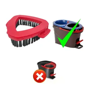 O-Cedar RinseClean Dual Groove System Brush, Spin Mop Brush, Household Must Mop Head Bristle Scrub, Triangular Brush Head Replacement Attachment, Floor Cleaning Accessories, Appliance Mop Head Base Accessories (1/2/3 pcs)