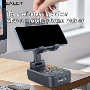 Wireless Induction Bluetooth Speaker Stand Adjustable Fold-Down Desktop Phone And Tablet Stand, Holder for All Kinds Of iPhone & Pad 1 sold Sold by PINSHI Ecommerce