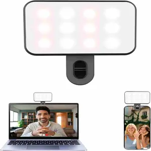 Portable Selfie Ring Light, Rechargeable Clip-On Phone Ring Light, Selfie Fill Light for Camera Photography, Makeup, Video Calls, Laptop Use, Zoom Meetings, Tiktok Vlogs