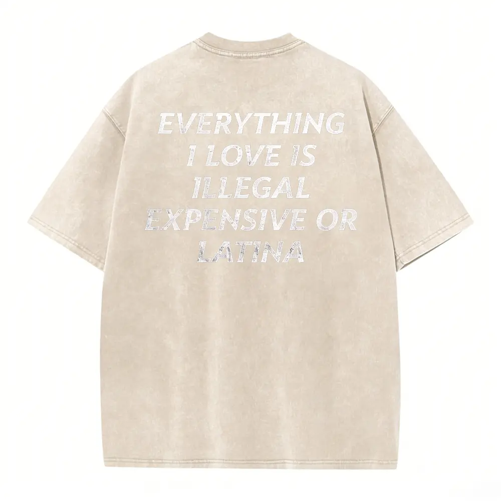 Washed T-shirt-Apricot
