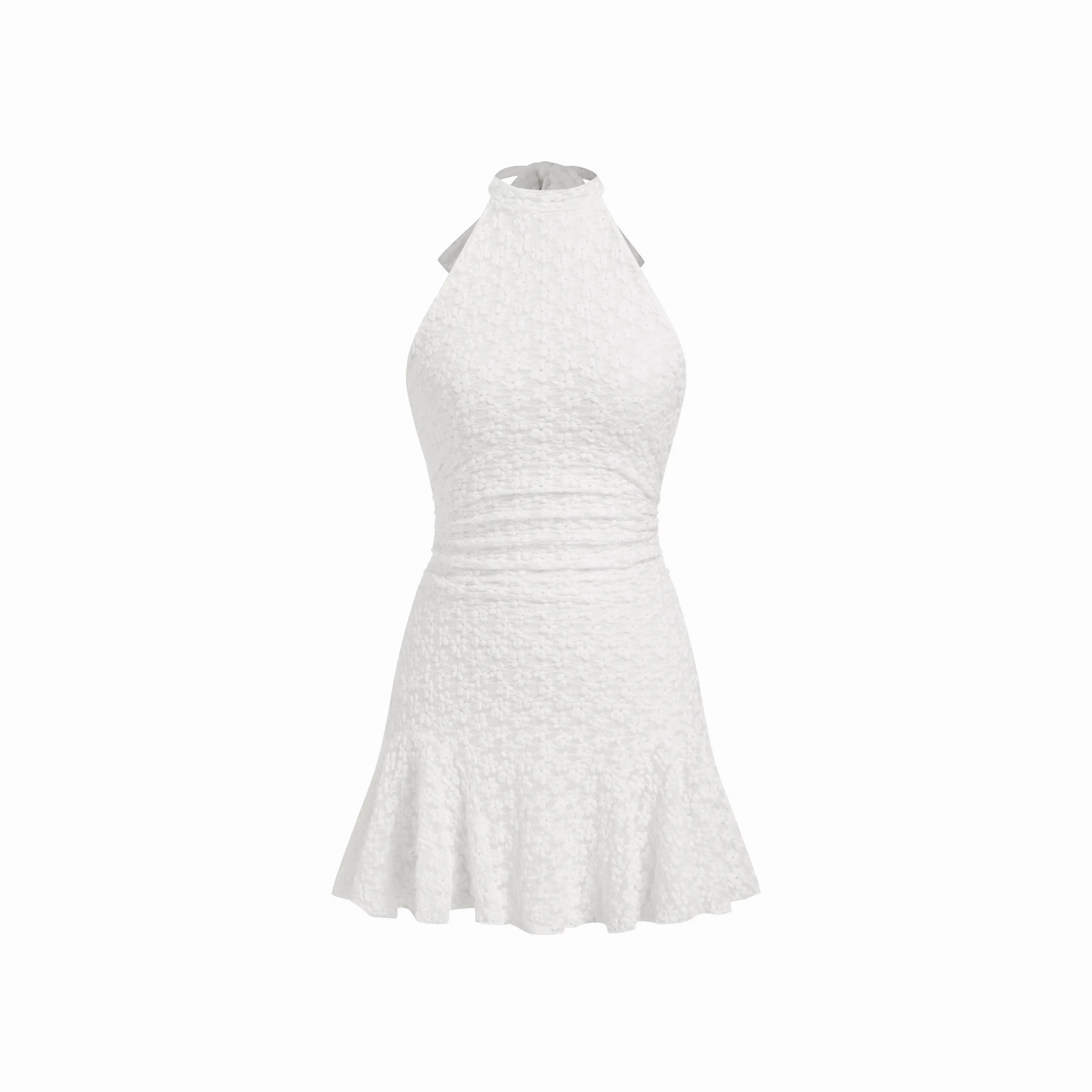 Cider Jacquard Floral Halter Neck A-line Mini Dress - TikTok Shop Cider Jacquard Floral Halter Neck A-line Mini Dress - TikTok Shop
