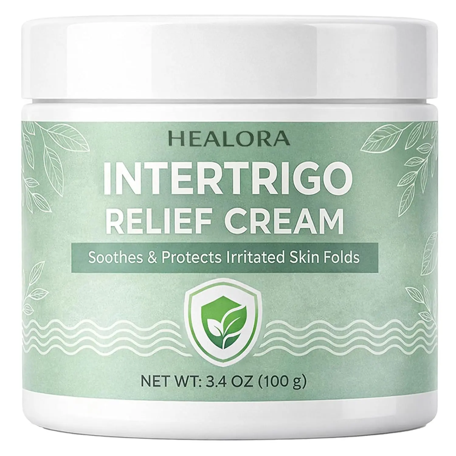 Healora Intertrigo Cream – Skin Fold Barrier Cream for Moisture & Friction Protection, Helps Support Skin Comfort, Fast-Drying Non-Greasy Formula for Friction-Prone Areas, 3.4 oz (100 g) (1)