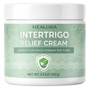 Healora Intertrigo Cream – Skin Fold Barrier Cream for Moisture & Friction Protection, Helps Support Skin Comfort, Fast-Drying Non-Greasy Formula for Friction-Prone Areas, 3.4 oz (100 g) (1)