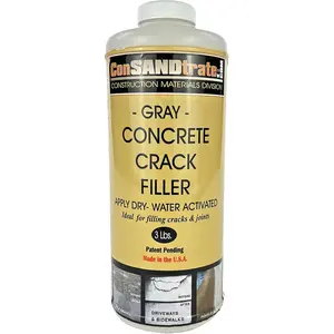 Concrete Crack Filler - 3 lb. (Single Bottle) for filling in concrete cracks on driveways, walkways and patios.