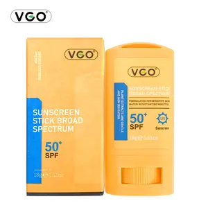VGO Clear Sunscreen Stick Spf 50+ Provides Broad Spectrum UVA/UVB Protection with a Lightweight Formula - Ideal for Both Face & Body, Equipped with Hands-Free Application Convenience.