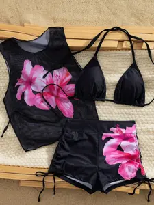 Women's Fashion Two-Piece Bikini Set, Stylish Swimsuit for Beach & Pool, Comfortable Swimwear for Summer, Trendy Bathing Suit