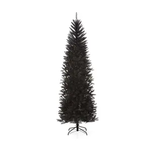 Glitzhome 7.5' Decorative Indoor Faux Tinsel Christmas Tree