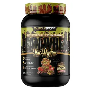 MuscleSport Lean Whey Iso-Hydro Dubai Chocolate Street Style 25g Protein 120-130 Calories Gourmet Creamy Texture Post-Workout Dessert-Inspired Flavor
